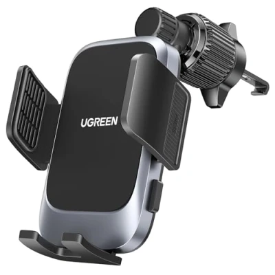 Afbeelding van UGREEN Telefoonhouder voor auto, ventilatierooster, bevestiging smartphone, ventilatie, drinkdeur, klem, verstelbare haak, compatibel met iPhone 16 Plus Pro Max 15 Galaxy S24 Ultra