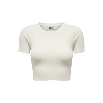 Afbeelding van JDY Cirkeline Tshirt basic, Dames, Maat: XS, Cloud dancer