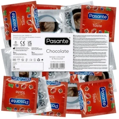 Afbeelding van Pasante Chocolade Condooms 144 stuks