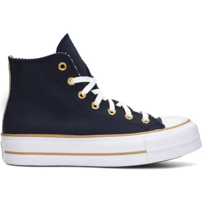 Afbeelding van Converse Chuck Taylor ALL STAR LIFT Sneakers hoog, Dames, Maat: 36.5, Obsidian/white/trek tan Polyester