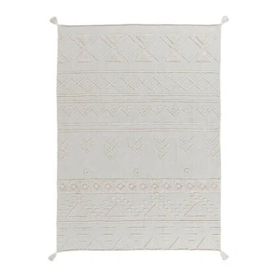 Afbeelding van Lorena Canals Wasbaar katoen vloerkleed Tribu Natural M 140x200cm
