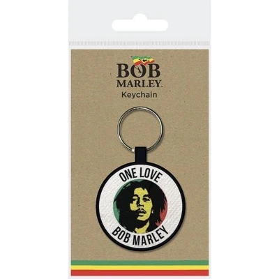 Afbeelding van Bob Marley One Love Stoffen sleutelhanger
