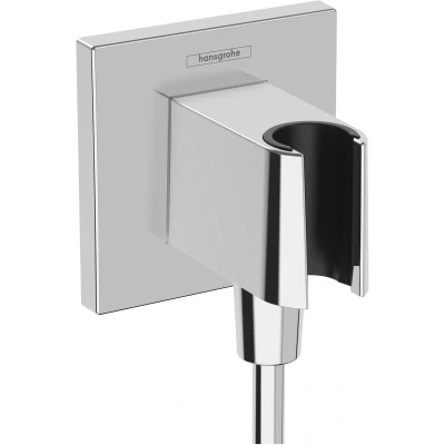 Afbeelding van Hansgrohe FixFit E muuraansluitbocht met handdouchehouder