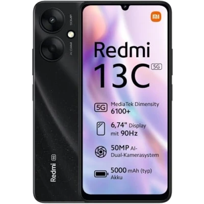 Image de Smartphone Xiaomi Redmi 13C 6,74&quot; 5G Double SIM 128 Go Noir