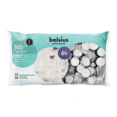 Afbeelding van Bolsius Theelichten 100stuks