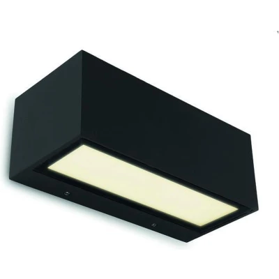 Afbeelding van Lutec GEMINI 6939412011639 LED buitenlamp (wand) 20 W Zwart