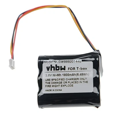 Afbeelding van vhbw Batterij compatibel met Toniebox muziekdoos (1800 mAh, 3,6 V, NiMH)