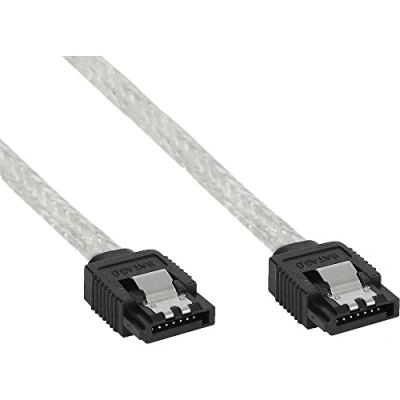 Image de Câble rond InLine® SATA 6Gb / s avec verrous 0,75m