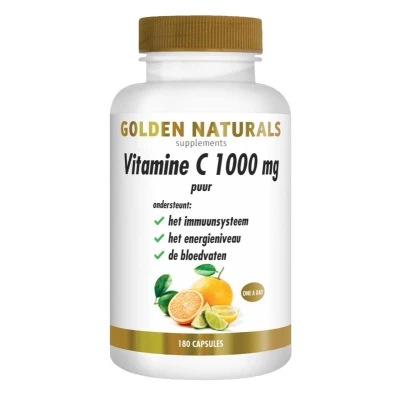 Afbeelding van Golden Naturals Vitamine C 1000mg Puur Capsules