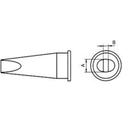 Afbeelding van Weller LHT C soldeerpunt Beitelvorm, recht Grootte 3.2 mm Lengte soldeerpunt: 25 Inhoud: 1 stuk(s)