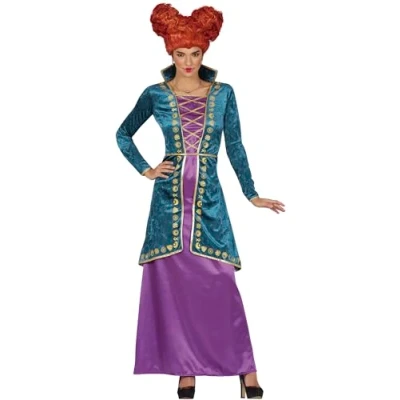 Afbeelding van Fiestas Guirca Dames jurk sister witch blauw/ paars maat S (36 38)