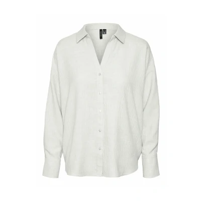 Afbeelding van Vero Moda Vmmelaney Overhemdblouse, Dames, Maat: XS, Snow white