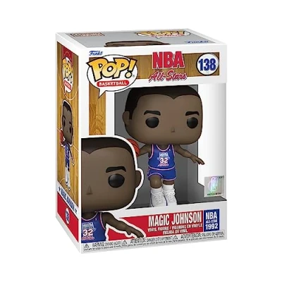 Image de Figurine Funko Pop NBA Legends Magic Johnson Blue All Star Uni 1991