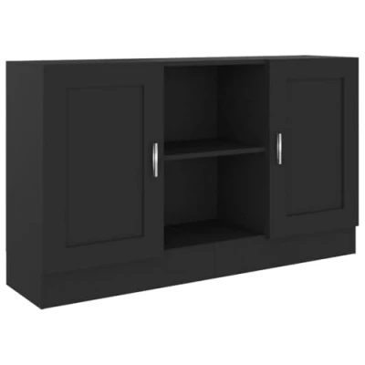 Afbeelding van vidaXL Dressoir, composiethout, 120 x 30,5 70 cm, zwart
