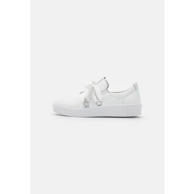 Afbeelding van Gabor Sneakers laag, Dames, Maat: 43, Weiss/silber Leer