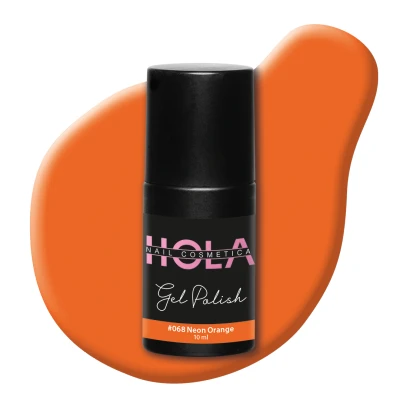 Afbeelding van Gellak #068 Neon Orange 10ml oranje Gelnagellak Hola