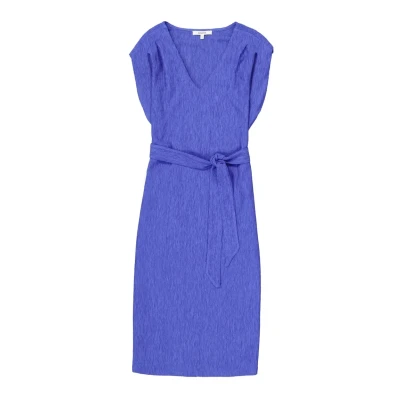 Afbeelding van GARCIA Midi Jurk Structuur Blauw L