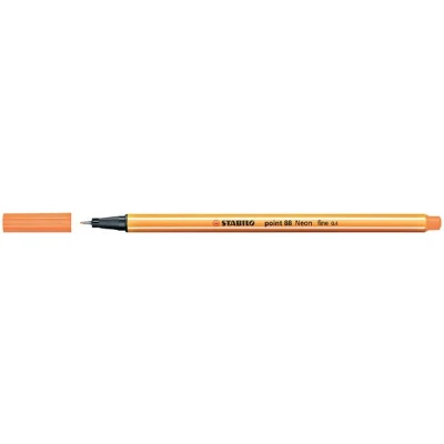 Afbeelding van STABILO point 88 Fineliner 0,4 mm Neon Oranje per stuk