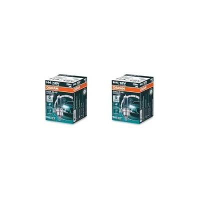 Image de OSRAM COOL BLUE INTENSE H4, +100% plus lumineux, jusqu&#039;à 5000 K, lampe halogène, look LED, étui (1 lampe)