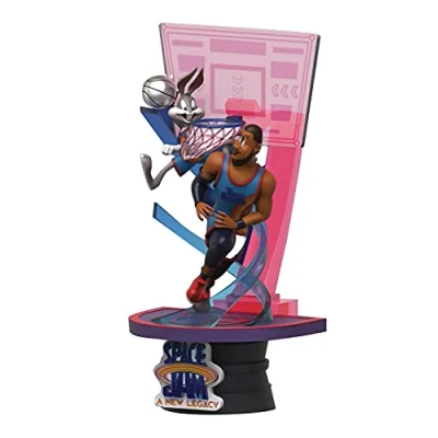 Afbeelding van Beast Kingdom Toys Space Jam Beeld/figuur D Stage PVC Diorama Bugs Bunny &amp; Lebron James Standard Version 15 cm Multicolours