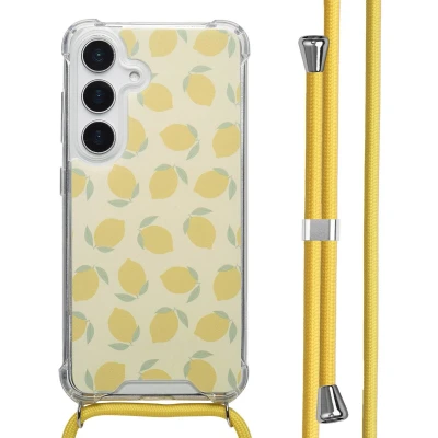 Afbeelding van imoshion Design hoesje met koord voor de Samsung Galaxy S25 Citrus Dream