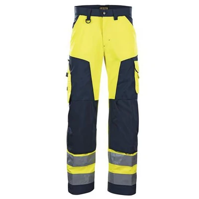 Image de Pantalon haute visibilité jaune fluorescent/marine