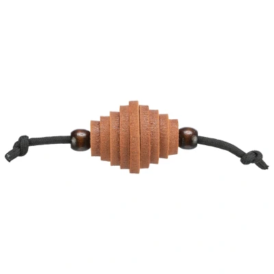 Afbeelding van Trixie Rugbybal Kattenspeelgoed Aan Touw Citystyle Vilt / Hout 13 CM