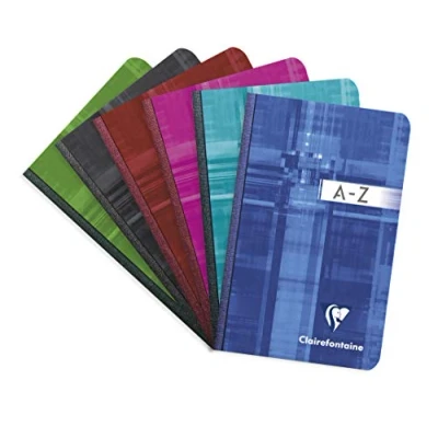 Afbeelding van Clairefontaine A7 adresboek A Z geruit