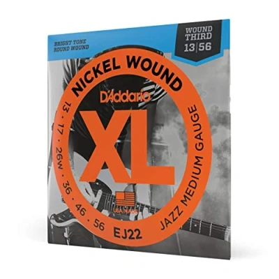 Afbeelding van D&#039;Addario E Git.snaren EJ22 13 56 nikkel omwonden Snaren