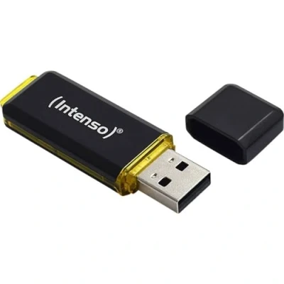 Afbeelding van Intenso High Speed Line USB stick 128 GB Zwart, Geel 3537491 3.2 Gen 2 (USB 3.1)