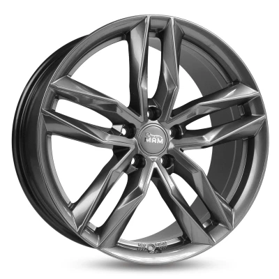 Afbeelding van MAM 5 gat 20duim 112mm lichtmetalen Velg RS3 palladium geschilderd MAMRS38520511245PP