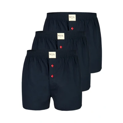 Afbeelding van Phil &amp; Co. Berlin 3PACK Boxershort, Heren, Maat: Small, Dark blue