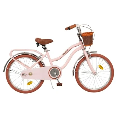 Afbeelding van Toimsa Vintage Kinderfiets Meisjes Roze;Bruin 20 Inch