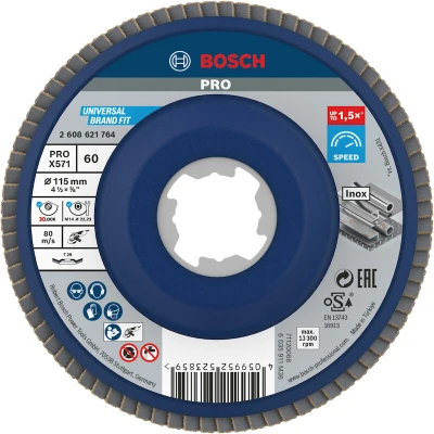 Afbeelding van Bosch Accessories 2608621764 X LOCK Lamellenschijf Diameter 115 mm 1 stuk(s)