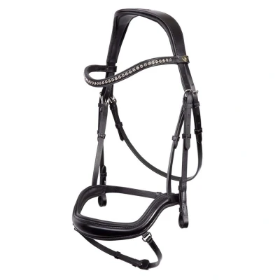 Afbeelding van BR Hoofdstel Stanley Zwart/Zilver Cob