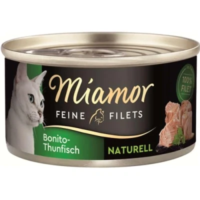 Afbeelding van Voordeelpakket Miamor Fijne Filets Naturelle 24 x 80 g Kattenvoer Bonito Tonijn