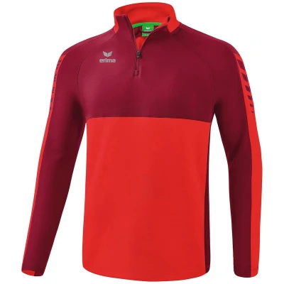 Afbeelding van Erima Fussball Teamsport SIX Wings Trainingstop Dunkel Sweater, Heren, Maat: Large, Rot