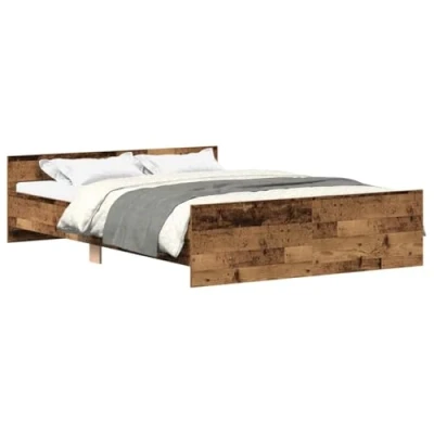 Afbeelding van vidaXL Bedframe zonder matras 150x200 cm bewerkt hout oud
