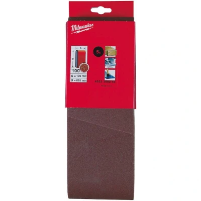 Image de MILWAUKEE 4932355069 bande abrasive 610 x 100 mm, grain (5 pcs)