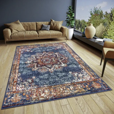 Afbeelding van Vloerkleed Maderno Blauw 120 x 170 cm Dekbed Discounter.nl