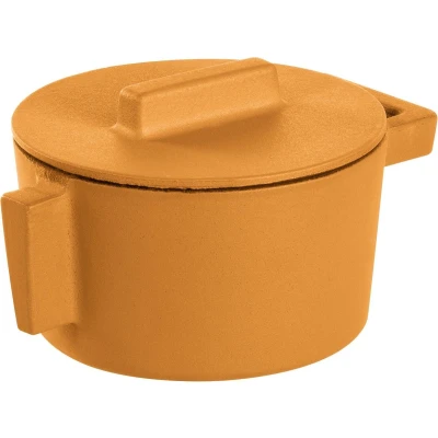 Afbeelding van Sambonet Gietijzer Braadpan Geel 10 cm incl deksel