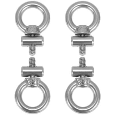 Afbeelding van QWORK® 4 stuks luifelbevestigingsstopper voor caravan, camper, roestvrij staal