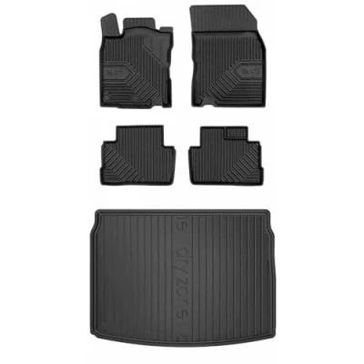 Afbeelding van MOTOS Rubberen automatten en kofferbakmat set voor Nissan Qashqai II 2013 2021 Verbeter je reiscomfort met 3D antislip automat vloermatten alle weersomstandigheden