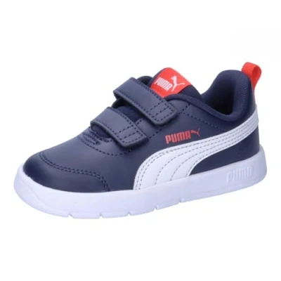 Image de Puma COURTFLEX V3 V INF, Chaussures Mixte Bébé, Navy White Red, 26 EU, Bleu marine/blanc/rouge (Navy Red), EU