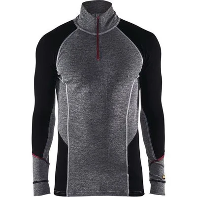 Image de Haut de sous vêtement col camionneur xwarm gris/noir