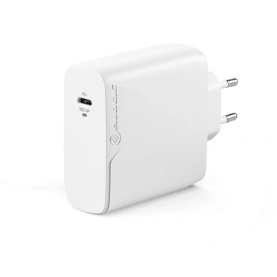 Afbeelding van Alogic 1X100 Rapid Power100W GaN Charge Binnen, AC, 20 V, 1,5 A, 2 m, Wit