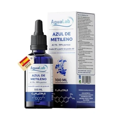 Afbeelding van Agualab Methyleenblauw, 1% oplossing, 100 ml, 99% EP zuiverheid
