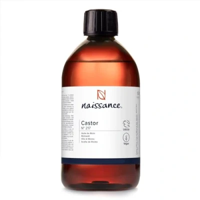 Afbeelding van Naissance Koudgeperste castorolie (nr. 217) 450 ml snelle groei voor haar, wimpers, wenkbrauwen, lichaam, baard, nagels puur, plantaardig