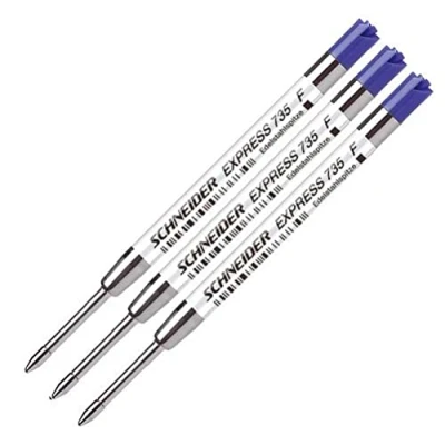 Afbeelding van Schneider balpenvulling Express 735 F blauw doos met 10 stuks