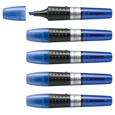 Image de surligneur Stabilo LUMINATOR à encre liquide bleu foncé